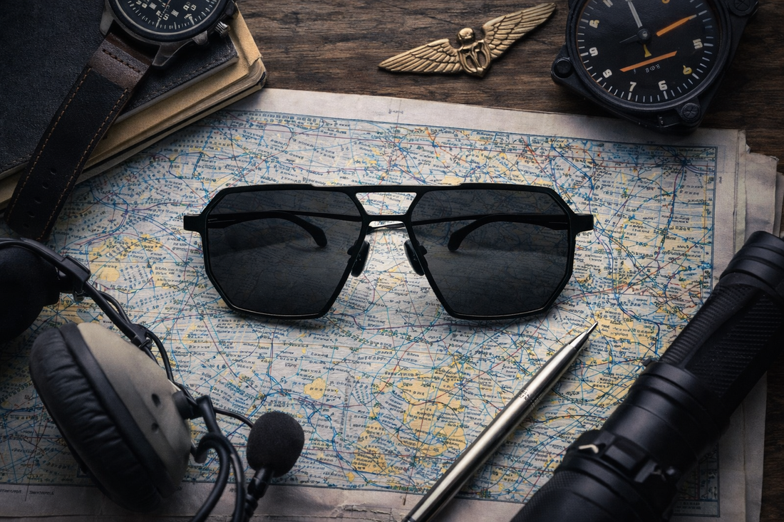 Best non-polarized sunglasses for pilots in cockpit environment SR Performance Eyewear
